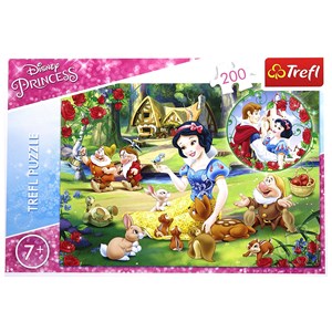 Trefl (13204) - "Snow White and the Seven Dwarfs" - 200 brikker puslespil