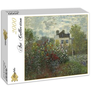 Grafika (01542) - Claude Monet: "The Artist's Garden in Argenteuil, 1873" - 2000 brikker puslespil