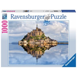 Ravensburger (19647) - "Le Mont-Saint-Michel" - 1000 brikker puslespil