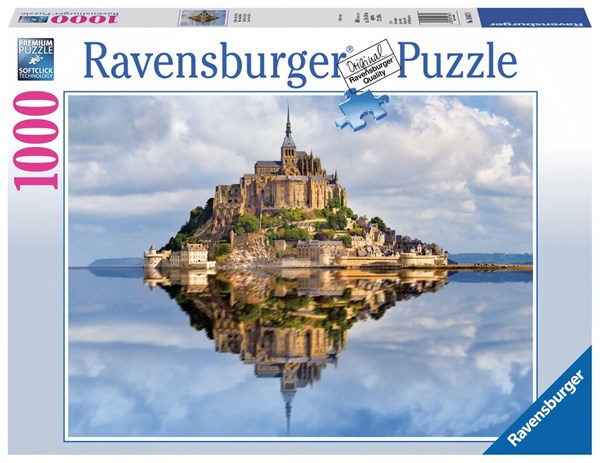 Ravensburger (19647) - "Le Mont-Saint-Michel" - 1000 brikker puslespil