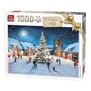 King International (05610) - "Christmas Village" - 1000 brikker puslespil