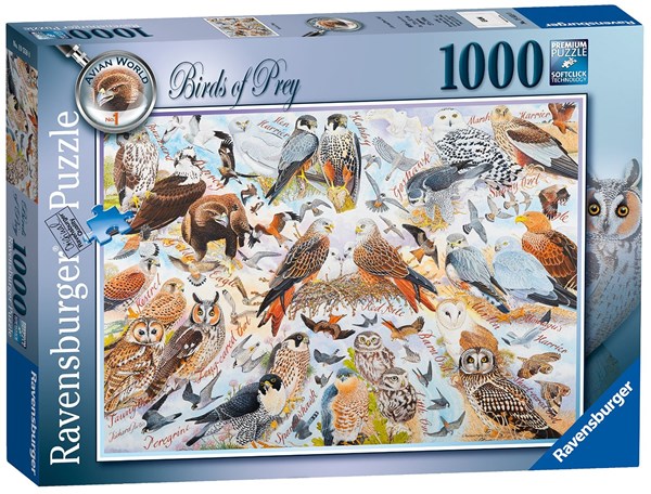 Ravensburger (19559) - "Birds of Prey" - 1000 brikker puslespil