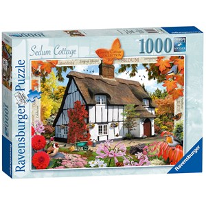 Ravensburger (19651) - "Sedum Cottage" - 1000 brikker puslespil