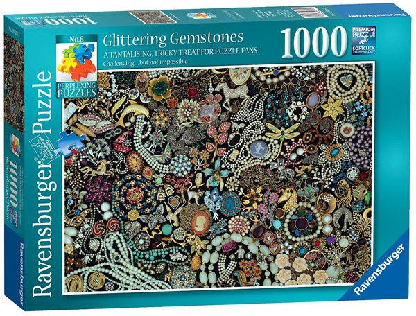 Ravensburger (19655) - "Glittering Gemstones" - 1000 brikker puslespil