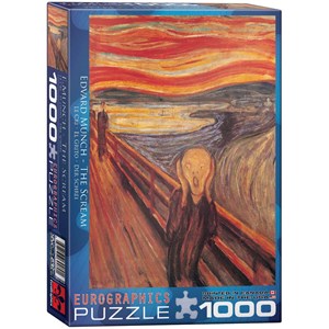 Eurographics (6000-4489) - Edvard Munch: "The Scream" - 1000 brikker puslespil