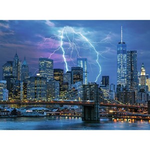 Ravensburger (14909) - "Lightning over New York" - 500 brikker puslespil