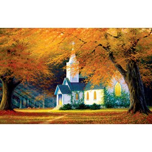 SunsOut (48560) - Charles White: "Church in the Glen" - 550 brikker puslespil