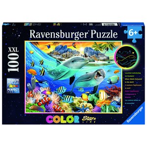 Ravensburger (13667) - "Luminous Coral Reef" - 100 brikker puslespil