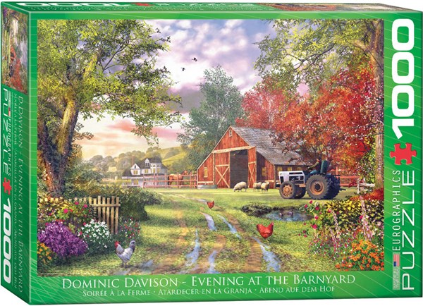 Eurographics (6000-0715) - Dominic Davison: "Evening at the Barnyard" - 1000 brikker puslespil