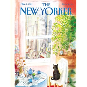 New York Puzzle Co (NPZNY1708) - "Cat's Eye View" - 1000 brikker puslespil