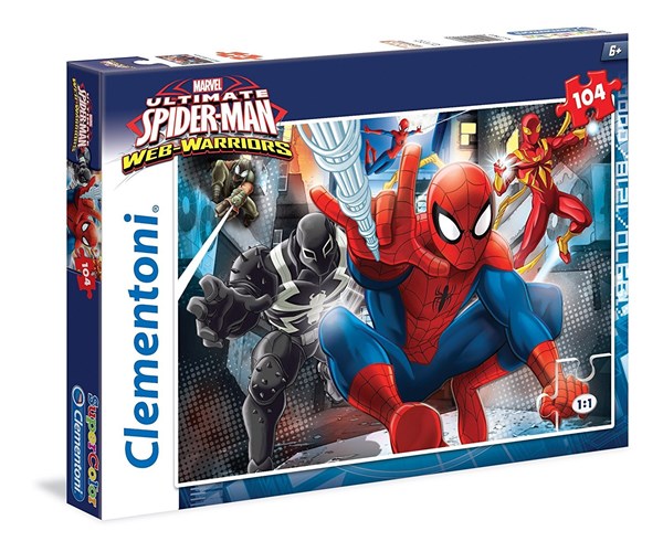Clementoni (27958) - "Spiderman" - 104 brikker puslespil