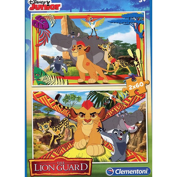 Clementoni (07126) - "The Lion Guard" - 60 brikker puslespil