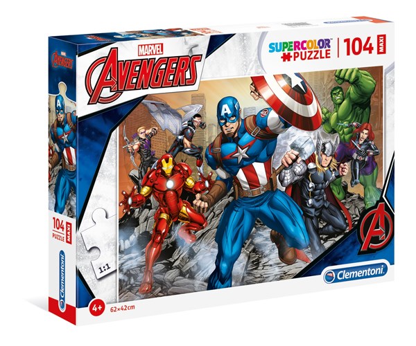 Clementoni (23985) - "Avengers" - 104 brikker puslespil