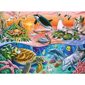 Ravensburger (10681) - "Beautiful Ocean" - 100 brikker puslespil