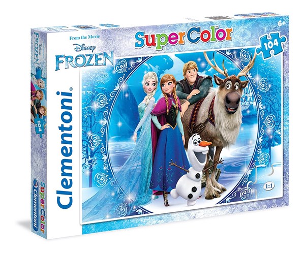 Clementoni (27956) - "Frozen" - 104 brikker puslespil