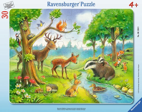 Ravensburger (06138) - "Animals" - 30 brikker puslespil