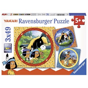 Ravensburger (08000) - "Yakari" - 49 brikker puslespil