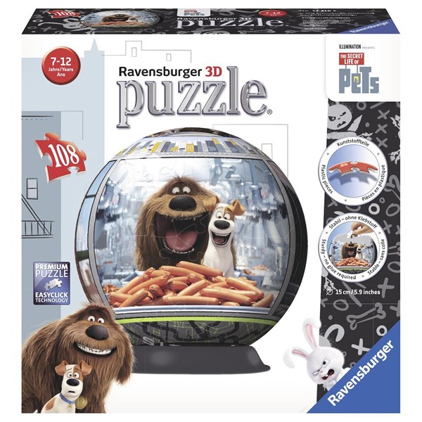 Ravensburger (12216) - "The Secret Life of Pets" - 108 brikker puslespil