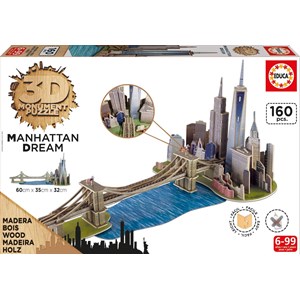 Educa (17000) - "Brooklyn Bridge, Manhattan Dream" - 160 brikker puslespil