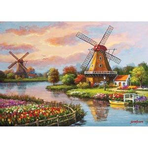 Art Puzzle (4354) - "Windmills" - 1000 brikker puslespil
