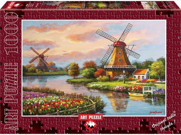 Art Puzzle (4354) - "Windmills" - 1000 brikker puslespil
