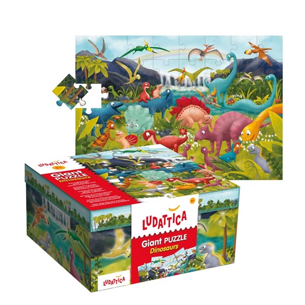 Ludattica (51373) - "Dinosaurs" - 48 brikker puslespil