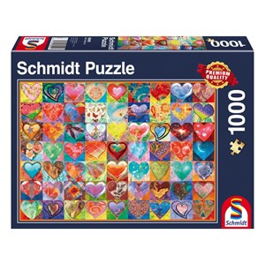 Schmidt Spiele (58295) - "Heart To Heart" - 1000 brikker puslespil