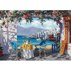 Schmidt Spiele (59396) - Sam Park: "Rendez-vous at Mykonos" - 1000 brikker puslespil