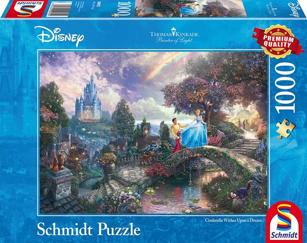 Schmidt Spiele (59472) - Thomas Kinkade: "Cinderella" - 1000 brikker puslespil