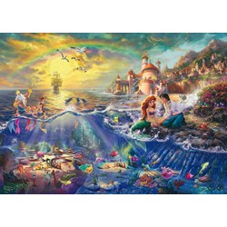 Schmidt Spiele (59479) - Thomas Kinkade: "The Little Mermaid" - 1000 brikker puslespil