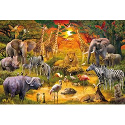 Schmidt Spiele (56195) - "Animals of Africa" - 150 brikker puslespil