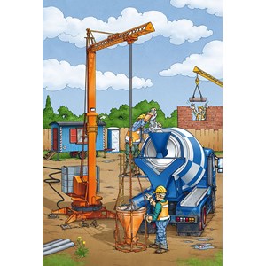 Schmidt Spiele (56200) - "The Construction Site" - 24 brikker puslespil