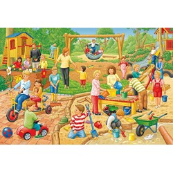 Schmidt Spiele (56201) - "A Day in the Children's Garden" - 24 brikker puslespil