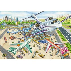Schmidt Spiele (56206) - "One Day at the Airport" - 100 brikker puslespil