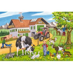 Schmidt Spiele (56216) - "On the Farm" - 24 brikker puslespil