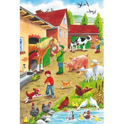 Schmidt Spiele (56216) - "On the Farm" - 24 brikker puslespil