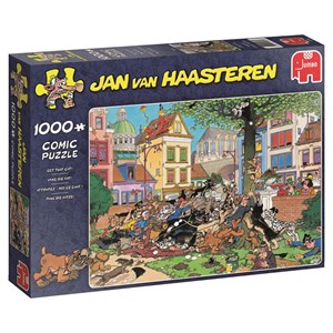 Jumbo (19056) - Jan van Haasteren: "Fang Katten" - 1000 brikker puslespil