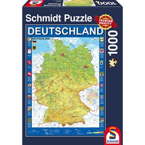 Schmidt Spiele (58287) - "Germany" - 1000 brikker puslespil