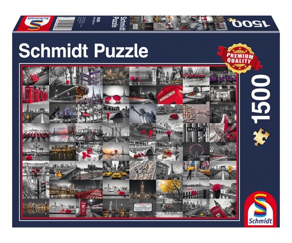Schmidt Spiele (58296) - "Cityscapes" - 1500 brikker puslespil
