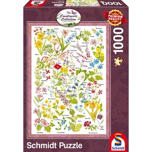Schmidt Spiele (59566) - "Wild Flowers" - 1000 brikker puslespil