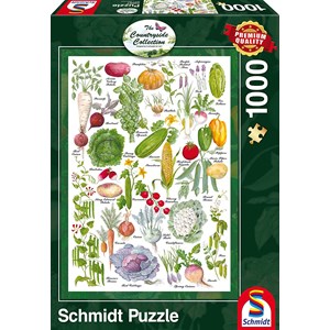 Schmidt Spiele (59567) - "Vegetable Garden" - 1000 brikker puslespil