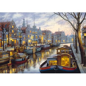Schmidt Spiele (59561) - Eugene Lushpin: "On the Canal" - 1000 brikker puslespil