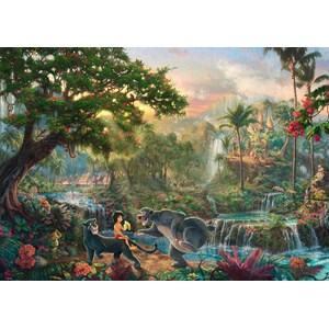 Schmidt Spiele (59473) - Thomas Kinkade: "Junglebogen" - 1000 brikker puslespil