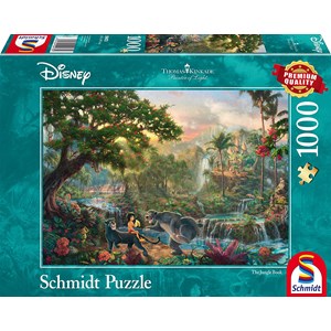 Schmidt Spiele (59473) - Thomas Kinkade: "Junglebogen" - 1000 brikker puslespil