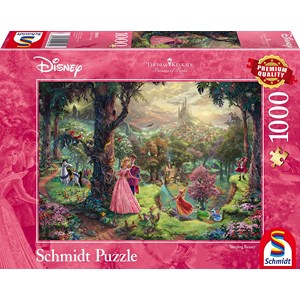 Schmidt Spiele (59474) - Thomas Kinkade: "The Sleeping Beauty" - 1000 brikker puslespil