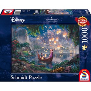 Schmidt Spiele (59480) - Thomas Kinkade: "Disney Rapunzel" - 1000 brikker puslespil