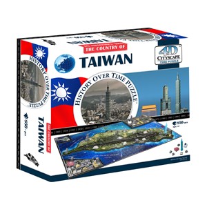4D Cityscape (41004) - "Taiwan" - 850 brikker puslespil