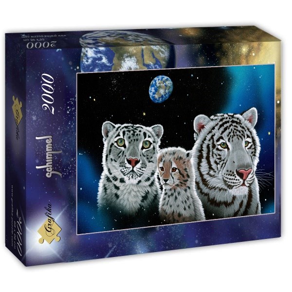 Grafika (T-00417) - Schim Schimmel, William Schimmel: "Gentle Family" - 2000 brikker puslespil