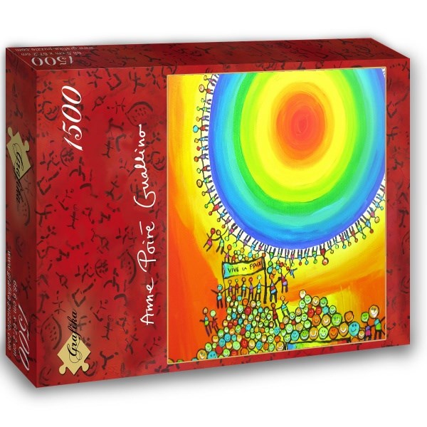 Grafika (02440) - Anne Poire, Patrick Guallino: "Vive La Paix" - 1500 brikker puslespil