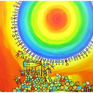 Grafika (02440) - Anne Poire, Patrick Guallino: "Vive La Paix" - 1500 brikker puslespil